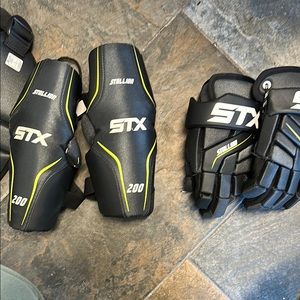 STX Black and Yellow Protective Gear Lacrosse